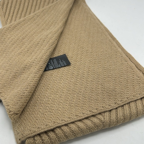 NWT AllSaints Traveling Rib Pattern Scarf in Cortina Beige - Picture 6 of 7